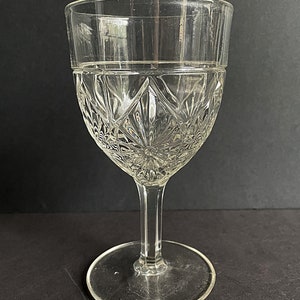 EAPG GILLINDER GOBLET No. 38, 6.25&quot; Antique Glassware 1876