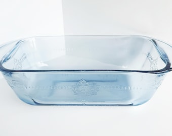 Vintage FIRE-KING LOAF Pan: Philbe Sapphire Blue, c.2000’s Reissue Kitchenware