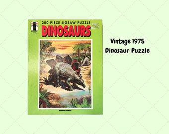 Vintage Dinosaur Youth Puzzle Stegosaurus 200 Pieces 1970's