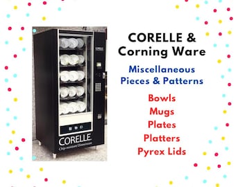 Vintage CORELLE CORNING WARE Replacements: Bowls, Platters, Mugs & Pyrex Lids