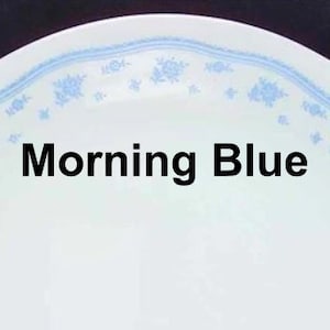 Vintage Corelle MORNING BLUE Replacements: Sets of Plates, Bowls, Cups/Mugs, Tableware