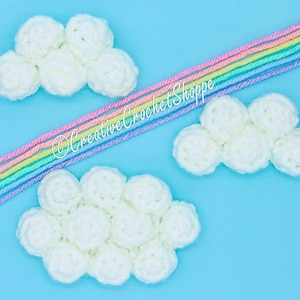 3D Cloud Appliqué *CROCHET PATTERN*