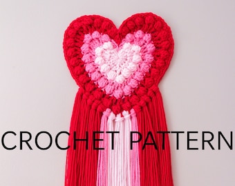 Boho Heart Wall Hanging *CROCHET PATTERN*