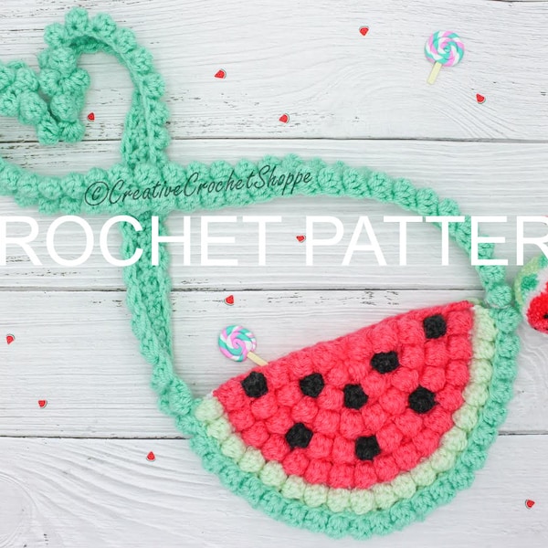 Sweet Watermelon Purse *CROCHET PATTERN*