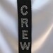 BLING "CREW" tags - Crew done in rhinestones, embroidered