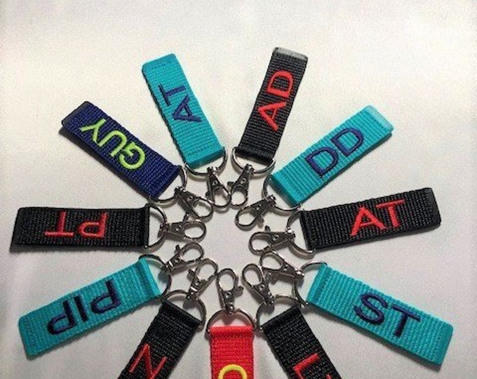 Luggage Tags Embroidered Personalized in a Wide Variety of Etsy