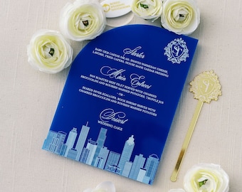 Blue Skyline Wedding Menu