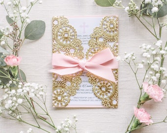 baptism invitation etsy