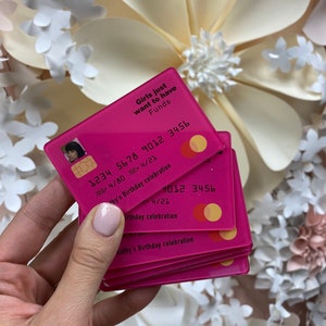 Credit Card Invitation/Acrylic Invitation