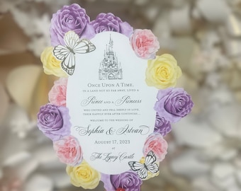 Fairytale Wedding Program / Princess Wedding / Floral