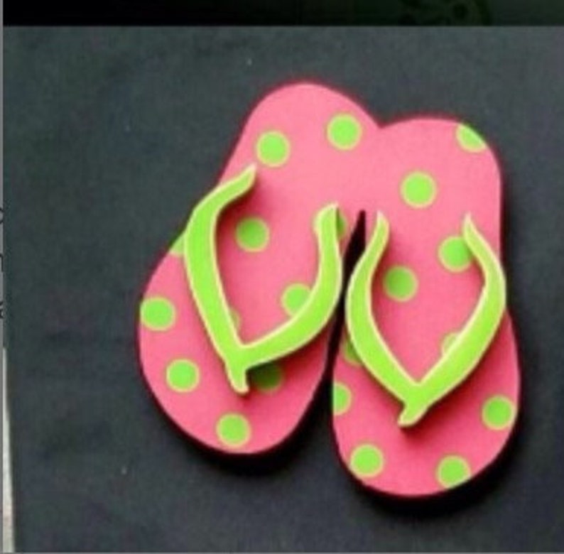 Flipflop Doorhanger wood