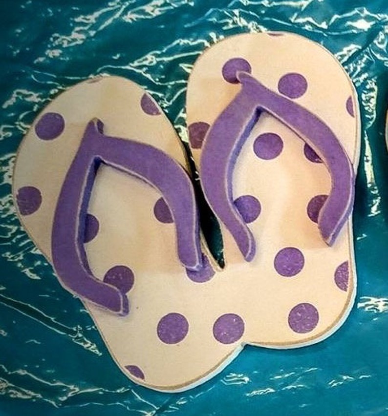 Flipflop Doorhanger wood