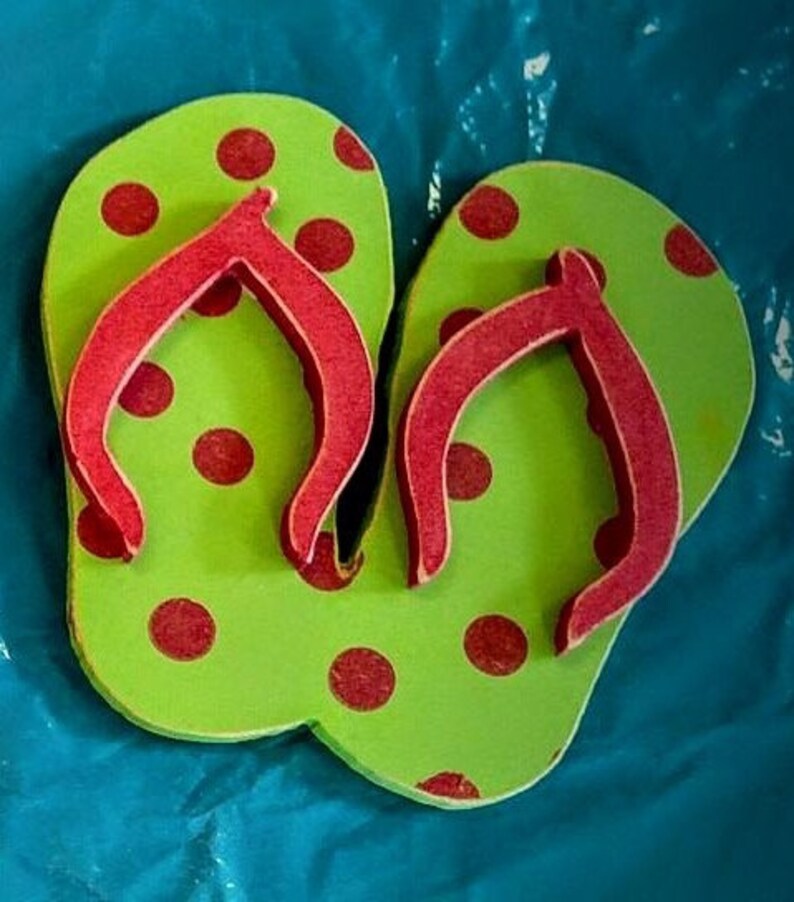 Flipflop Doorhanger wood