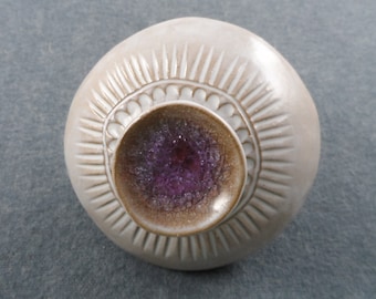 Handmade Ceramic Wall Pod – Melted Glass Art Decor
