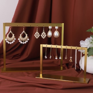 Brass earring display, gold earrings display, earring holder  DS2006