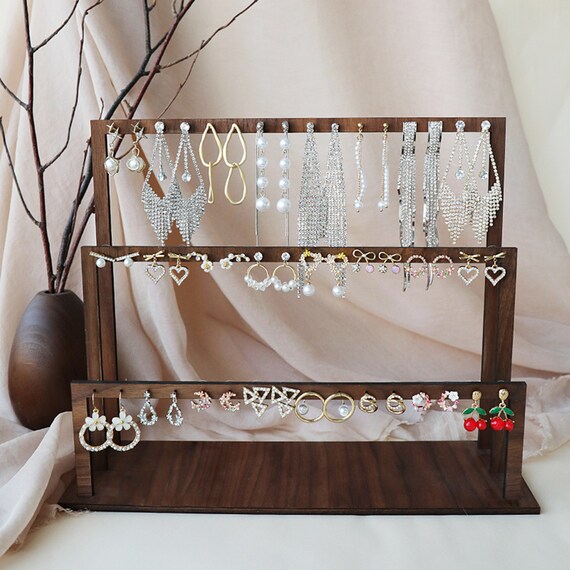 Diy wood store earring holder