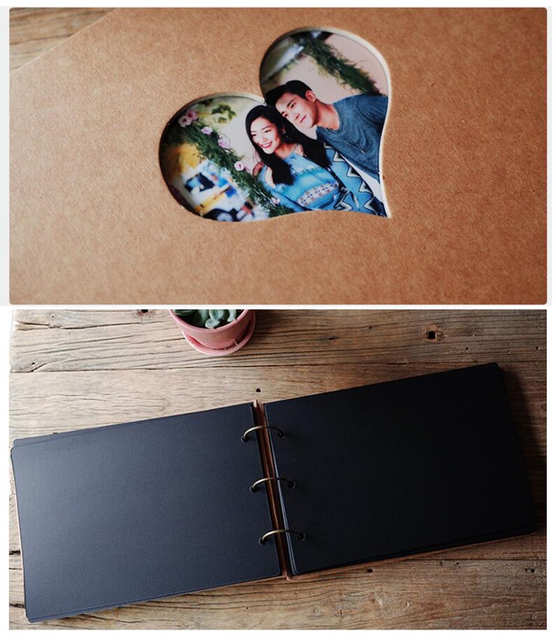 Ring Binder Photo Album /Kraft Scrapbook Album /Wedding Album Etsy