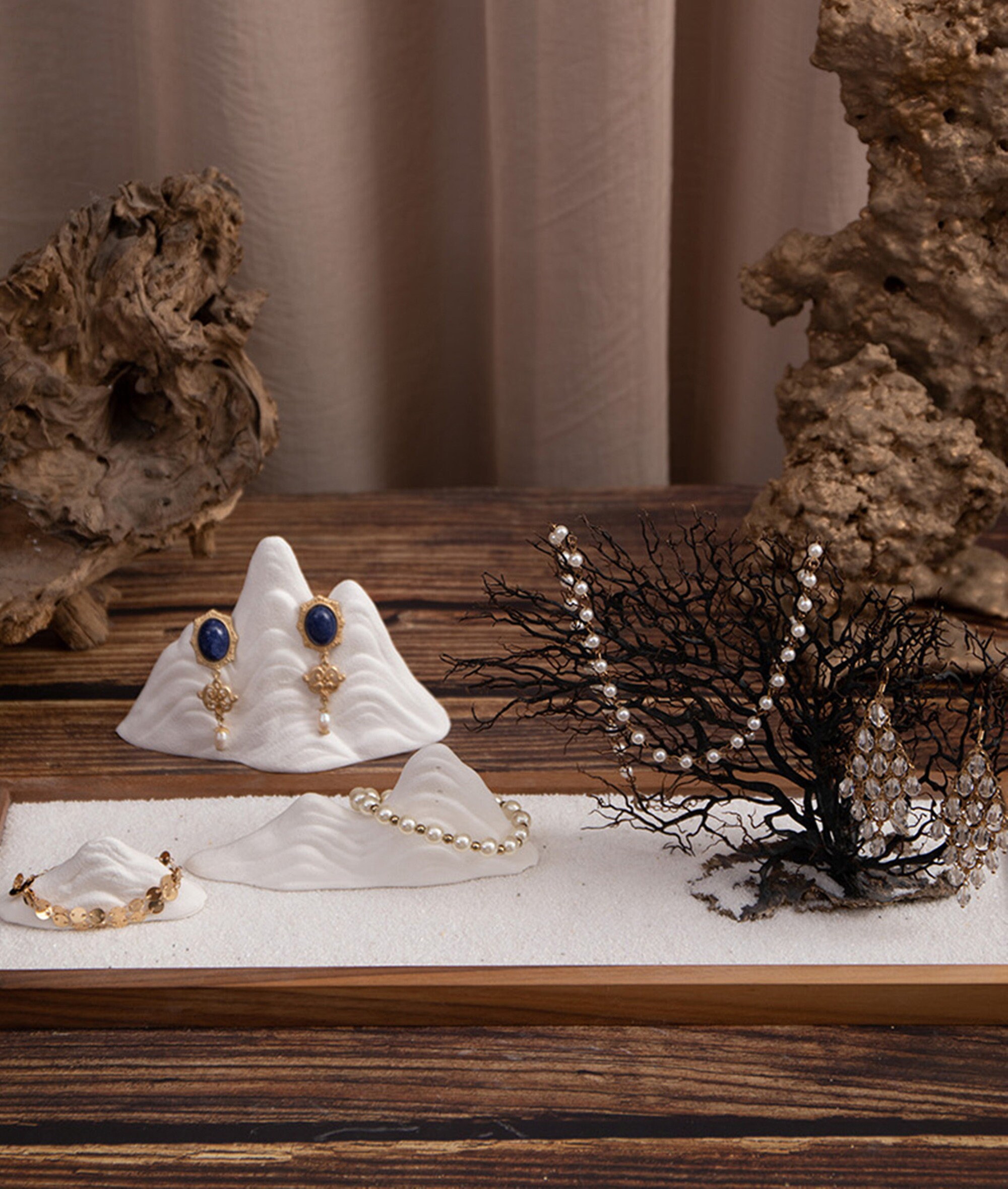 347 加工済み天然石14枚セット 灰皿 ディスプレイ ブラジル製 8～15cm程度