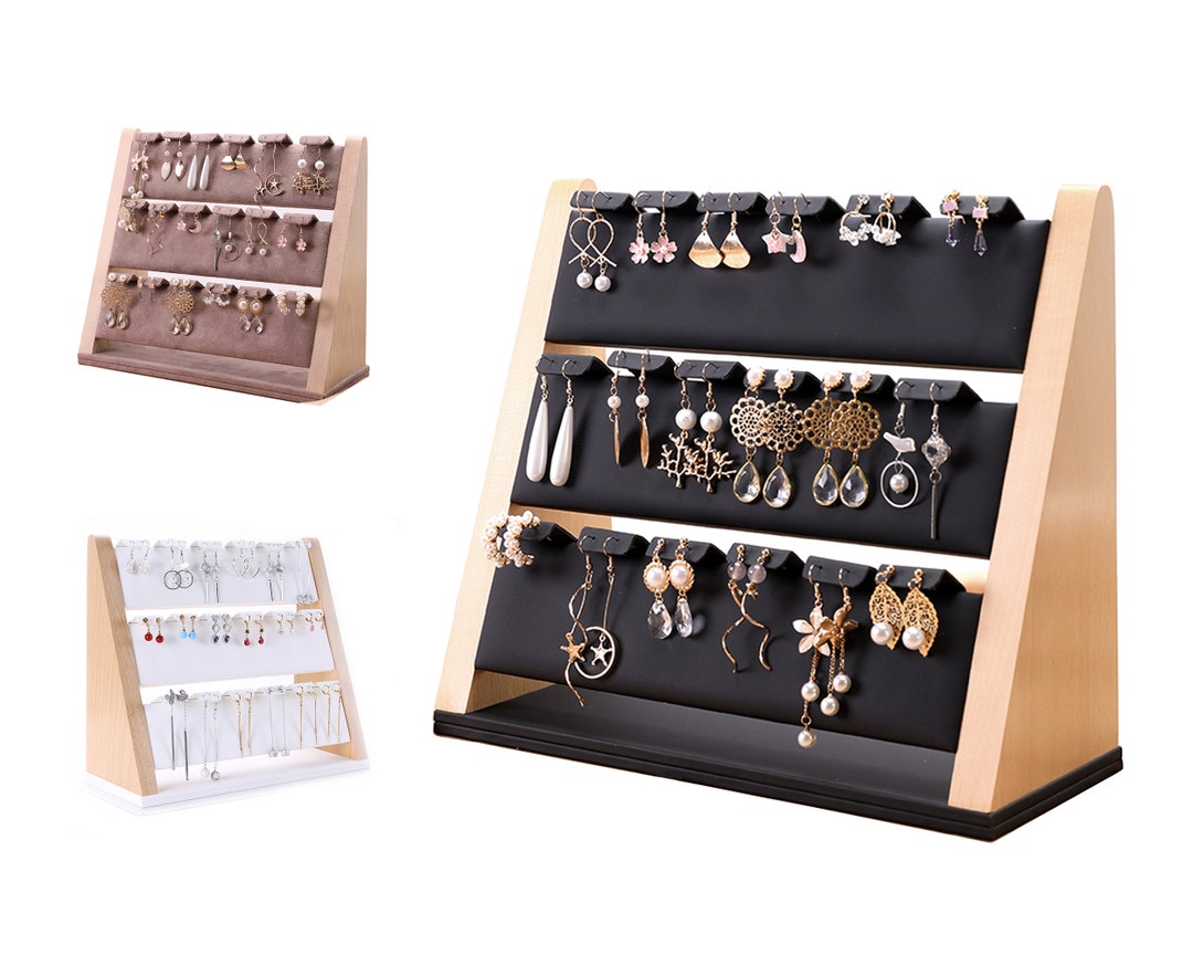 Earring Stand, White Earrings Displays, Black Earring Display, Earring ...