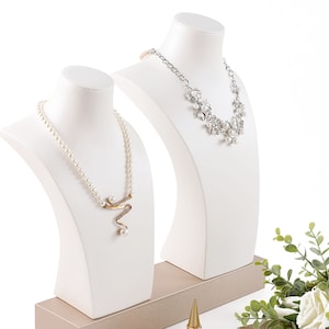 Ketting buste, sieraden organisator stand, ketting display, witte ketting diaplsy DS1746