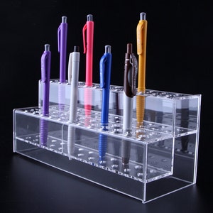 Acrylic Marker storage Rack Markers Holder/Makeup Brush / Cosmetic Organizer / Pen Holder / Pencil Holder/Tool Holds TZ446 image 1