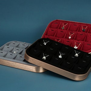 Velvet Pendant Holder Trays, Pendant Display Trays, Necklace Display Trays, Velvet Jewelry Display  DS1246