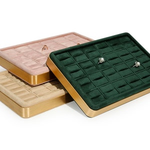 Velvet Ring Display Trays, Rings Display Trays, Velvet Jewelry Display  DS1637
