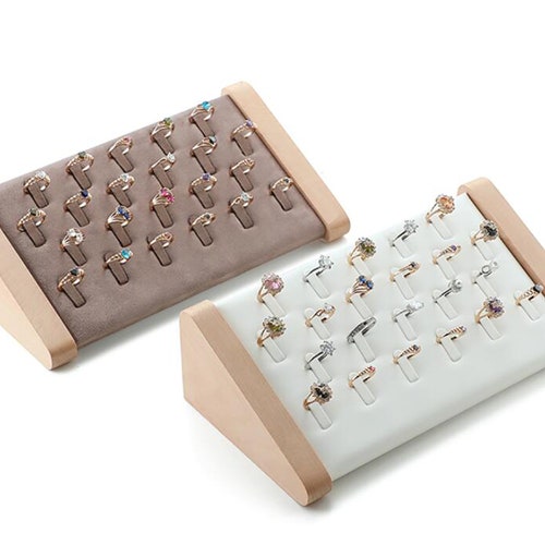 Wood Ring Display Ring Organizer Stand Ring Stand Etsy
