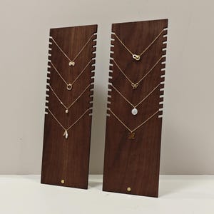 Wood Necklace Holder, Necklace Stand, Pendant Stand, Jewelry Display, Jewelry Holder  DS2285