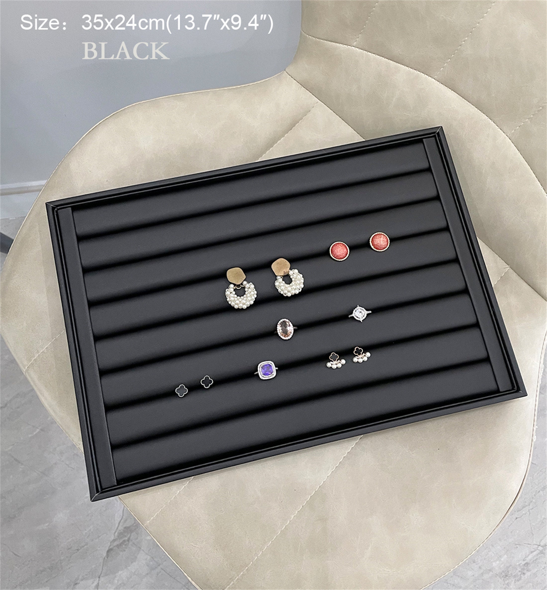 Faux Leather Ring Display Ring Organizer Stand Ring Stand Etsy UK