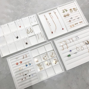 Faux leather ring display, ring organizer tray, jewelry display tray,bracelet display tray  DS1425