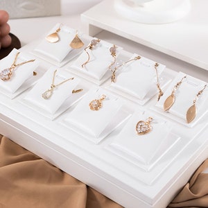 Supporto per collana, display collana bianco, display pendente, orecchino display DS1767