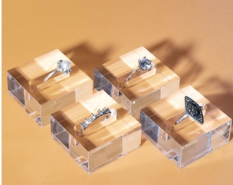 Acryl Ring Display, Acryl Schmuck Display, Ring Ständer Halter, transparent Ring Display DS1959