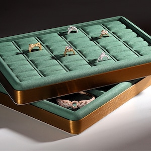 Velvet Jewelry Display Tray: Necklace Holder