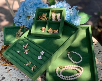Green jewelry display,jewelry tray, jewelry store design,jewelry display for market booths  DS1974