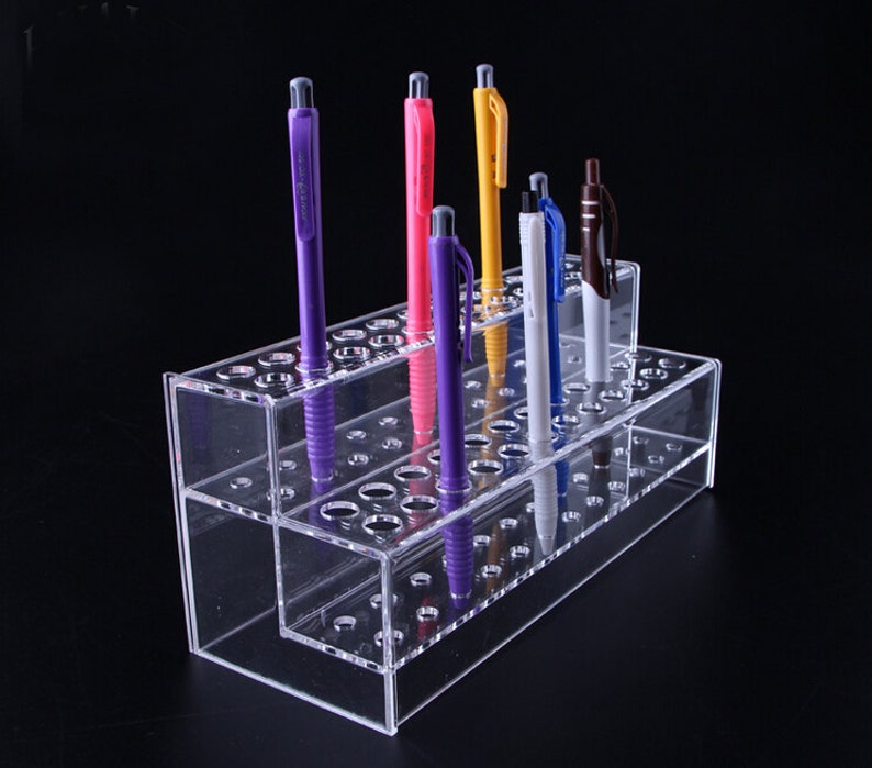 Acrylic Marker storage Rack Markers Holder/Makeup Brush / Cosmetic Organizer / Pen Holder / Pencil Holder/Tool Holds TZ446 image 2