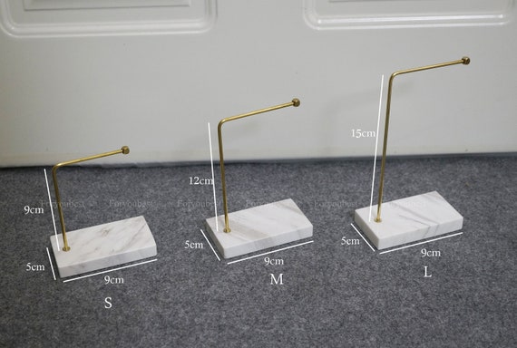 MARBLE EARRING DISPLAY L BLACK MARBLE EARRING DISPLAY L BLACK