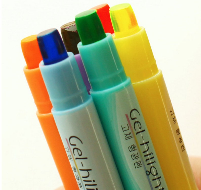 6 color/set Korea stationery candy color crayon Dry Etsy