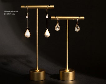 T-bar earring stand, gold jewelry display, gold jewellery displays   DS1178