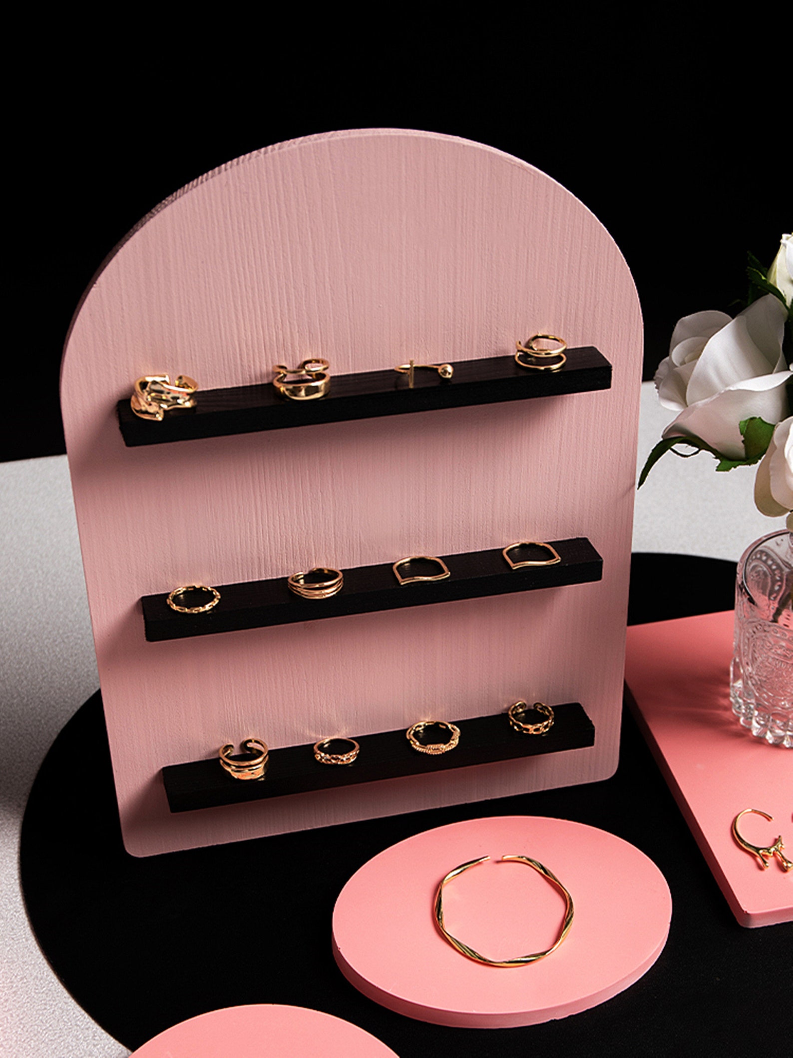 Pink Jewelry Display Ring Display Standaccessories Etsy