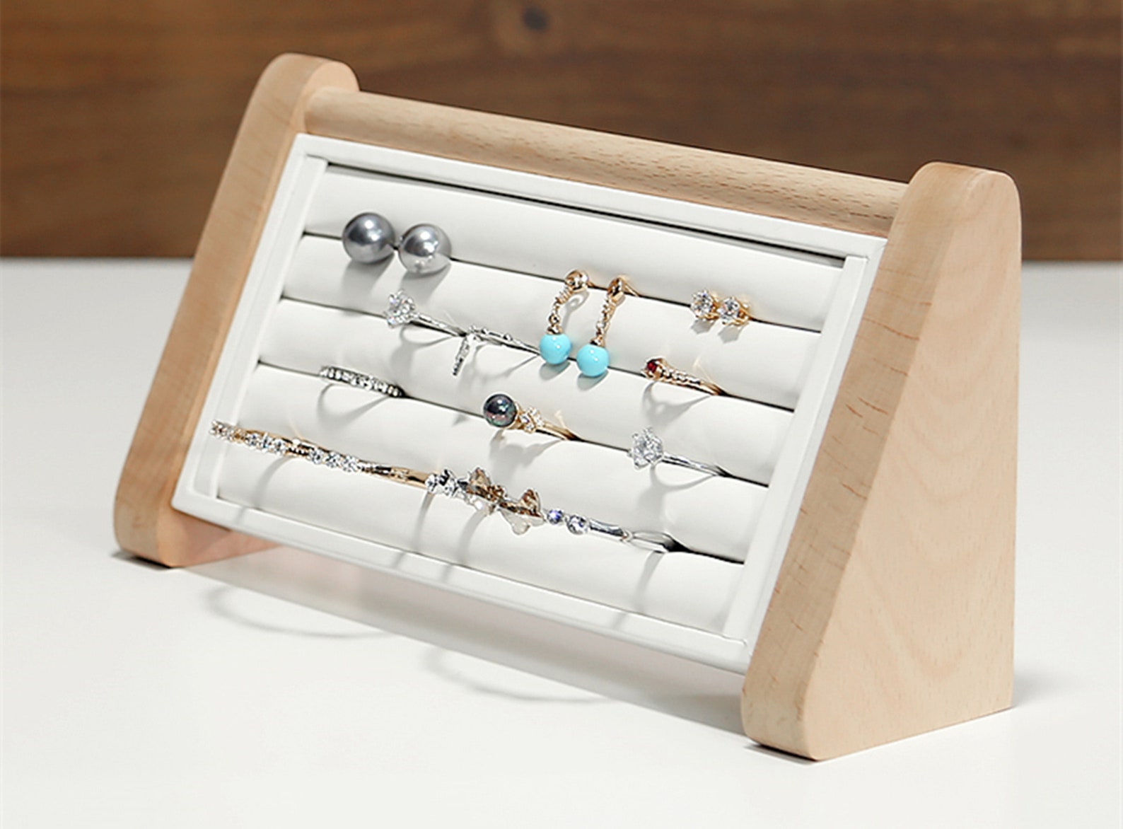 Wood Ring Display, Ring Organizer Stand, Ring Stand Holder,ring Tray ...