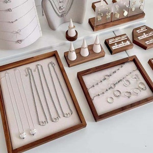 Walnut Jewelry Organizer Trays, Bracelet Display,  Drawer Organizer, Jewelry Display   DS1343