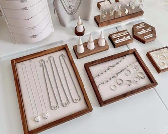 Walnut Jewelry Organizer Trays, Bracelet Display,  Drawer Organizer, Jewelry Display   DS1343