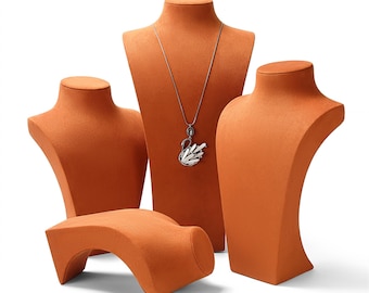 Torri Di Gioielli Collana Ciondolo Catena Gioielli Busto Display Portaspettamento Stand - Collane Display Collana Mannequin - Collana Busto Gioielli Busto Busto Stand, Verde Scatole Di Gioielli - Foto 4