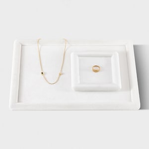 White Jewelry Tray, Drawer Organizer, Velvet Jewelry Display, Jewelry Organizer Trays  DS2379