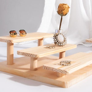 Wood jewelry display,  jewelry photography tool, jewelry display for market booths,ladder jewelry display stand  DS1652