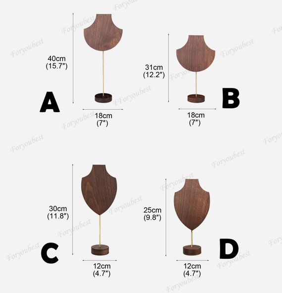 Présentoir à Colliers En Bois Massif - 10 Branches De Chaque Côté, 26 Cm De Haut, Pour Bijoux Présentoir Collier P&p Présentoir à Colliers En Bois Massif - 10 Branches De Chaque Côté, 26 Cm De Haut, Pour Bijoux Présentoir Collier P&p