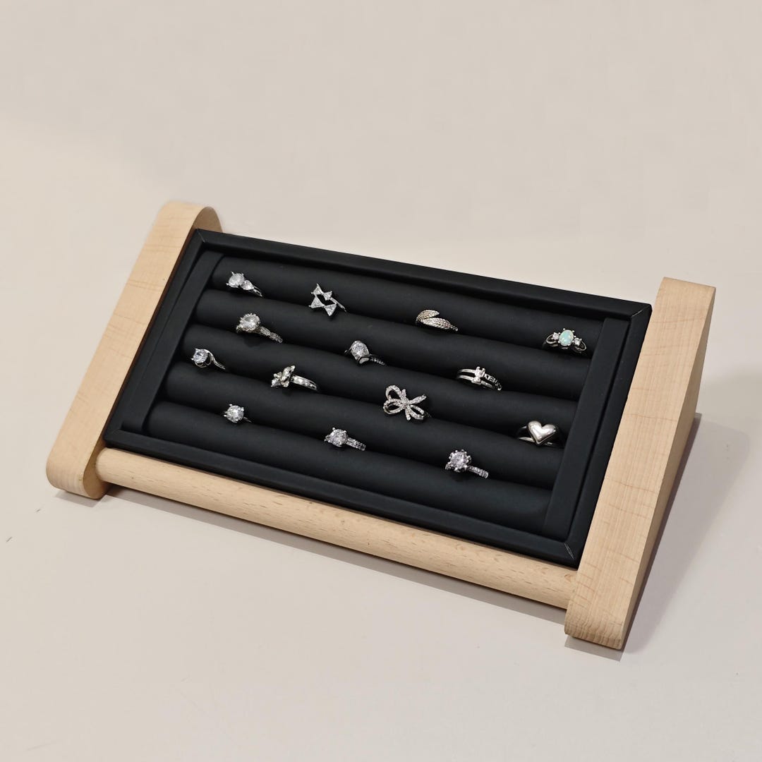 Wood Ring Display, Ring Organizer Stand, Ring Stand Holder,ring Tray ...