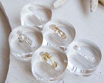Acryl Ring Display, Acryl Schmuck Display, Ringständer Halter, transparente Ring Display DS1955