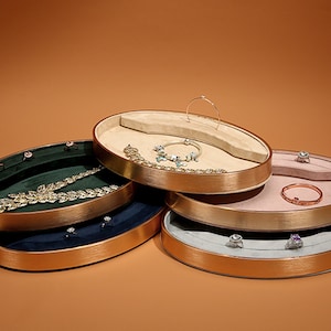 Velvet Pendant Holder Trays, Necklace Display Trays, Velvet Jewelry Display Tray   DS1634